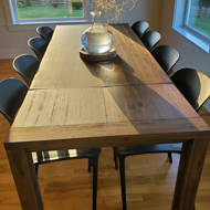 Bourgoin 6 Piece Drop Leaf Solid Wood Dining Set 2024 www.alhudapk